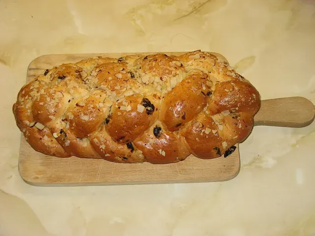 Braided Christmas bread