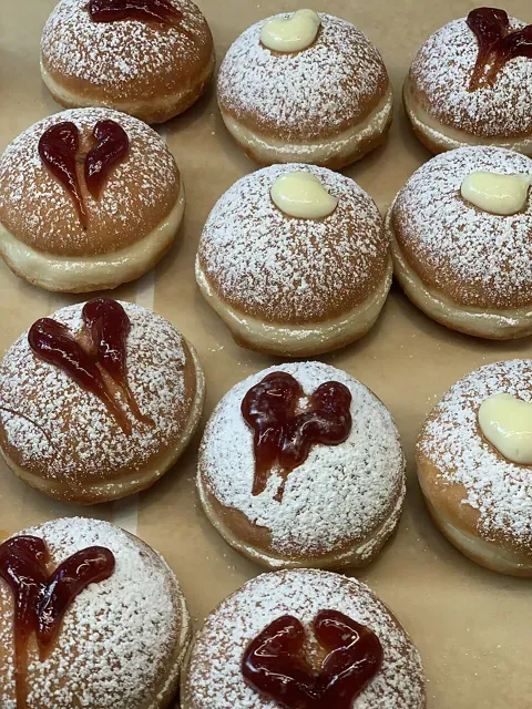 Sufganiyot (jelly doughnuts)