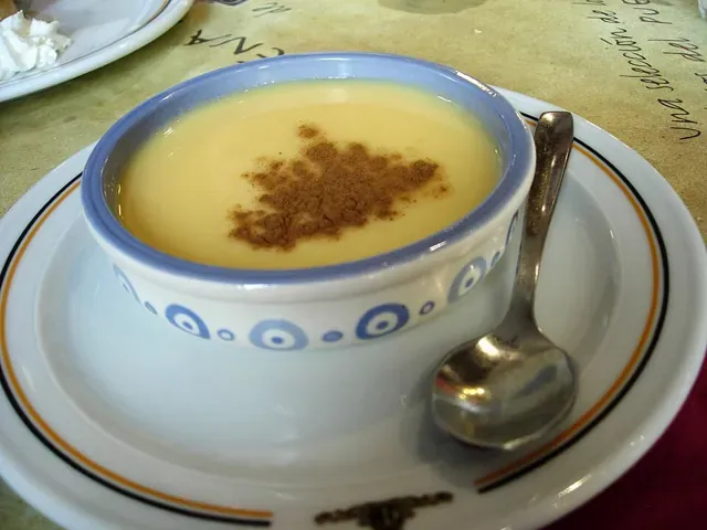 Natilla and buñuelos (Colombian)