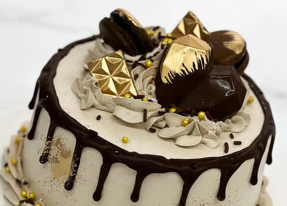 A chocolate drip ice cream cake from Blue Sheep Bake Shop