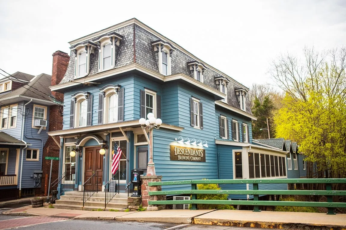 The Victorian building that houses Descendants Brewing Company in Milford
