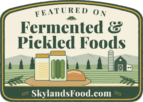 Featured on Fermented & Pickled Foods at SkylandsFood.com